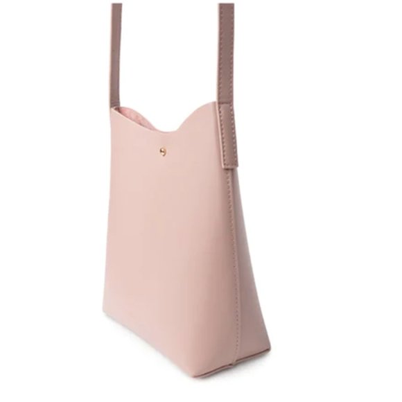 NWOT SAMARA Medium Shoulder Crossbody Shoulder Bag Vegan Leather Peony $125 - Picture 3 of 5